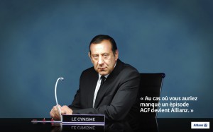 Publicité Allianz AGF, le cynisme.